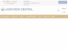 Tablet Screenshot of lakeviewdental.ca